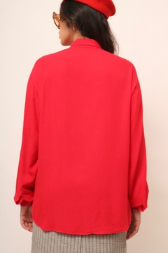 Camisa vermelha 100% viscose RAPHY - loja online