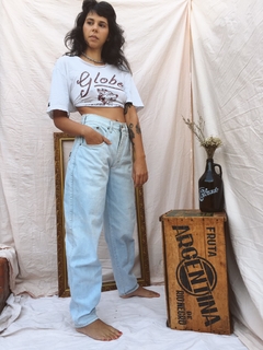 Calça mom jeans original jeans anos 90’s cintura mega alta