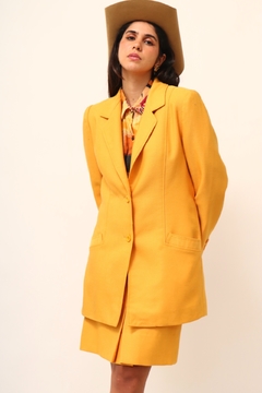 Conjunto amarelo BLAZER + SAIA cintura alta - loja online