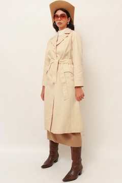 Trench Coat forrado vintage creme italiano - loja online