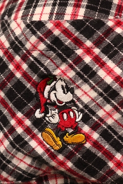 Camisa pijama Mickey Disney xadrez - comprar online