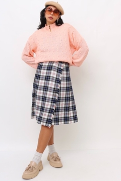 tricot gola alta rosa det ziper - loja online