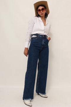 Imagem do Calça jeans cintura alta recorte bolso