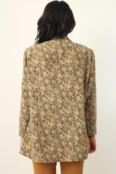 Blazer camisa flores outono vintage - comprar online