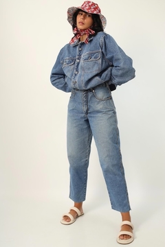 Calça jeans cintura mega alta vintage DASHER