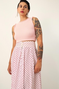 Cropped tricot rosinha textura - loja online