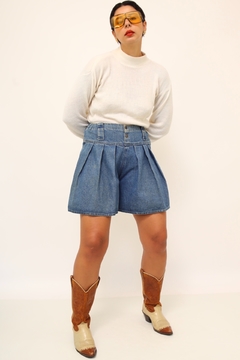 Shorts cintura alta jeans - comprar online