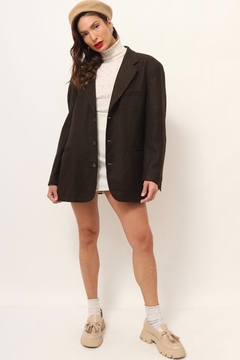 blazer xadrez forrado aveludado - loja online