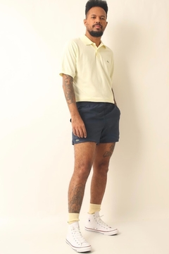 shorts lacoste azul forrado original - comprar online