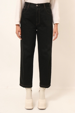 Calça jeans cintura alta reta YSL vintage