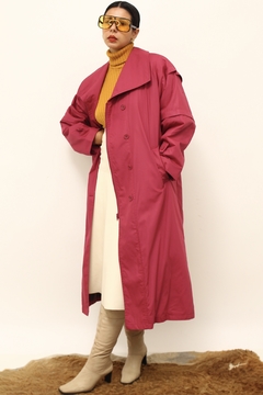 Imagem do Maxi casaco roxo forro xadrez London