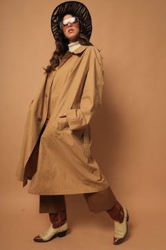 Trench coat classico bege italiano estilo capa na internet