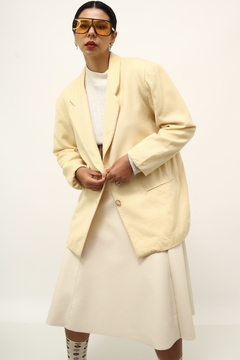 Blazer creme 100% lã - comprar online