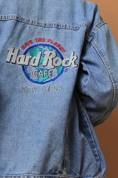 Jaqueta Hard Rock NÃO original jeans GG