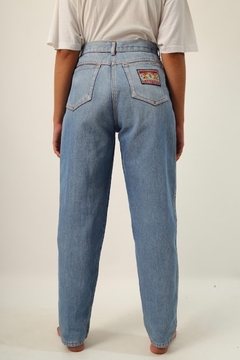 Calça jeans grosso cintura mega alta vintage