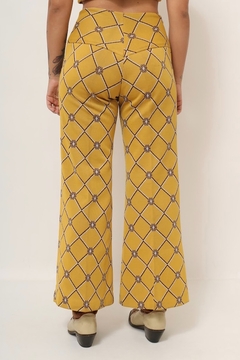 Conjunto western mostarda 70´s calça + cropped