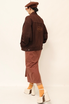 Imagem do Jaqueta marrom bordado costas vintage