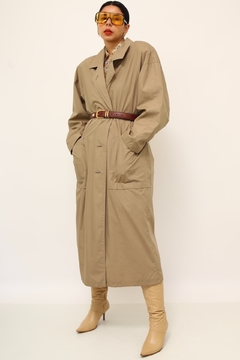 Trench coat forrado classico vintage - comprar online