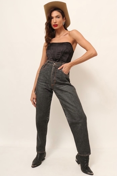 calça jeans cintura alta vintage - comprar online