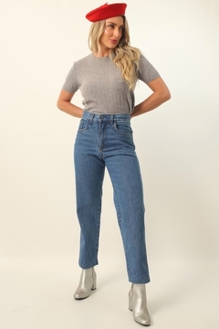 calça jeans cintura mega alta vintage 90’s na internet
