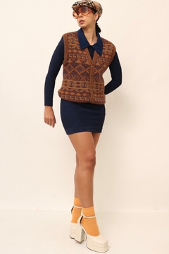 Colete pulover com laranja vintage - loja online
