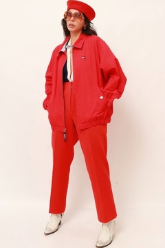 jaqueta Tommy hilfinger vermelha vintage na internet