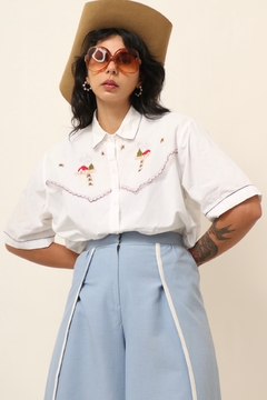 camisa pala bordada vintage - comprar online