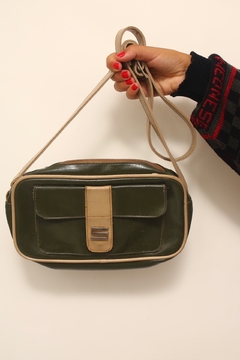 Bolsa verde com bege vintage na internet