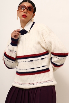 Pulover tricot PARIS BICOLOR VINTAGE - comprar online