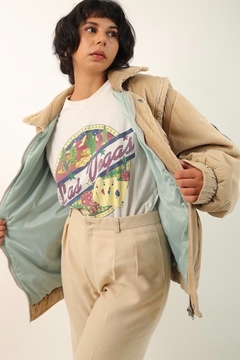 jaqueta veludo cotele forrada vintage na internet