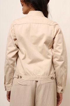 jaqueta algodão bege LUIGE BERTOLLI - comprar online