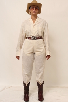 Conjunto pijama off white estampa calça + camisa - comprar online