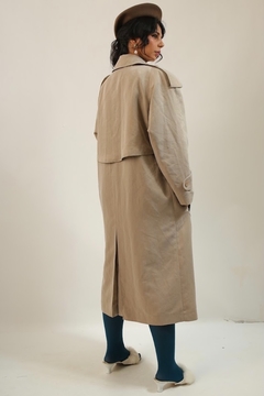 Trench Coat forrado classico vintage Jacqueline Ferrar estilo capa na internet