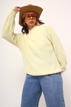 Pulover amarelinho vintage tricot - Capichó Brechó