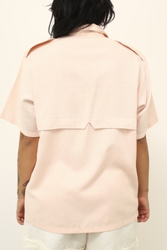 Camisa rosa bolsos vintage - comprar online