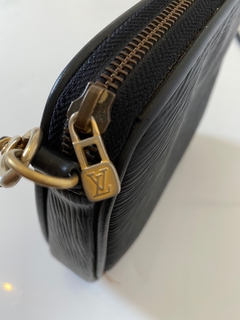 Bolsa couro LV preta vintage quadrado - comprar online