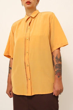 Camisa amarela CELAVIE manga curta