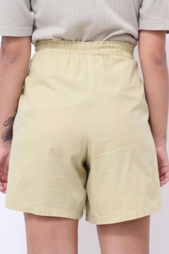 Shorts algodão limão cintura alta elastico - Capichó Brechó