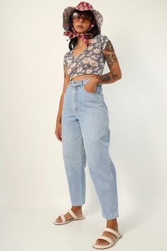 Calça jeans cintura mega alta classica na internet