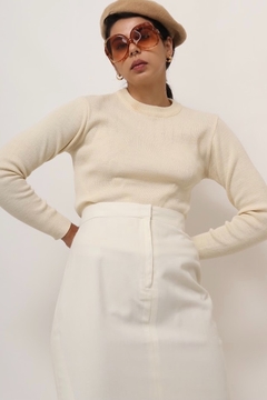 tricot off white vintage gola careca na internet