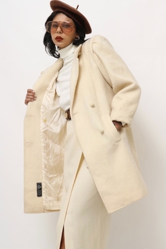 casaco 100 % woll CEA vintage off white - loja online