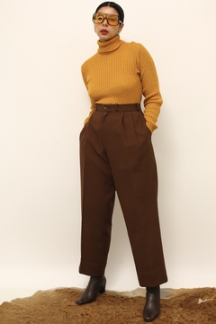 Calça marrom castor vintage - loja online