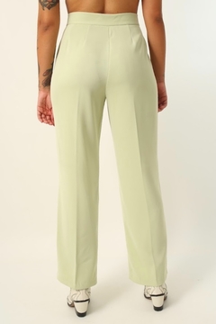Conjunto verde abacate blazer + calça cintura alta - loja online