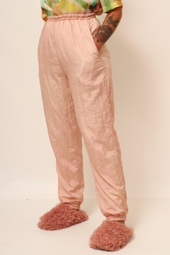 calça rosa nylon vintage 90’s - loja online