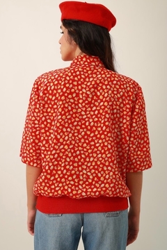 Imagem do Camisa vermelha color frutas vintage