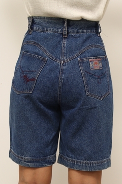 Bermuda cintura alta jeans western