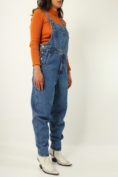macacão jardineira jeans baggy vintage - loja online