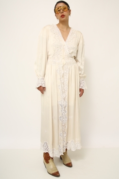 Conjunto penhoar + camisola (robe) vintage na internet