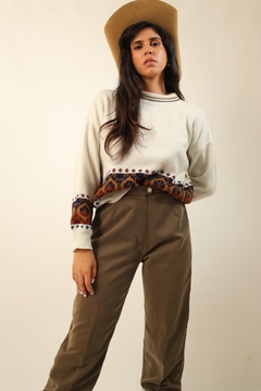tricot cropped CEA vintage recorte