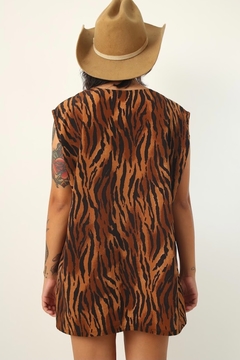 camisa vestido tigre amplo regata - comprar online